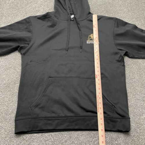 Colorado Buffaloes Hoodie Large Black Champion NCAA Sweatshirt Pullover Mens - Picture 7 of 9