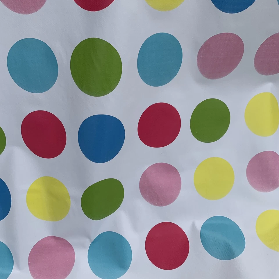 Multi Spot 2m PIECES WIPEABLE VINYL OILCLOTH PVC WIPE CLEAN TABLECLOTH - Image 2 of 4