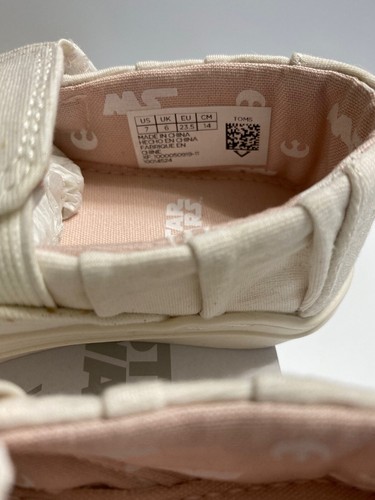 TOMS Birch Star Wars Princess Leia Jersey Toddler Slip-On Sneakers Tiny Luca 7 - Picture 3 of 12