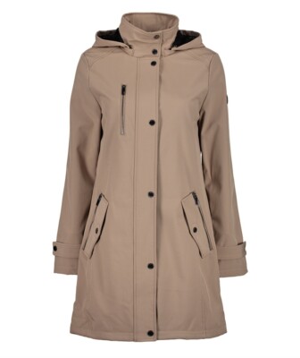 NWT $220 DKNY Mushroom Trench Coat, size XS