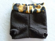 wool diaper cover soaker shorts shortie shorties brown leopard