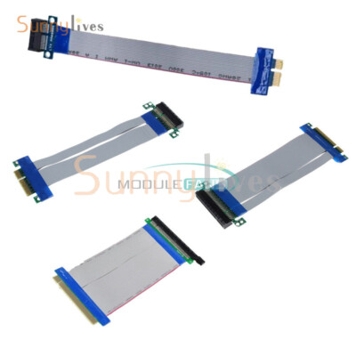 PCI-E 1X 4X 8X 16X Riser Card Ribbon Extender Extension Cable Professional