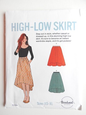 Threadcount Schnittmuster TC2105 High-Low Rock Gr. XS bis XL NEU UNGESCHNITTEN 