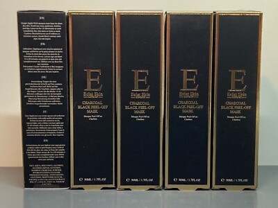 5x Eclat Skin London Charcoal Black Peel-Off Mask 50 ml 1.7 fl oz each NIB