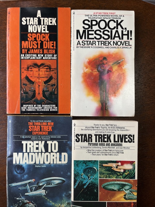 Star Trek  4 70s Paperback. Spock Must Die Spock Messiah Trek Madworld ST Lives