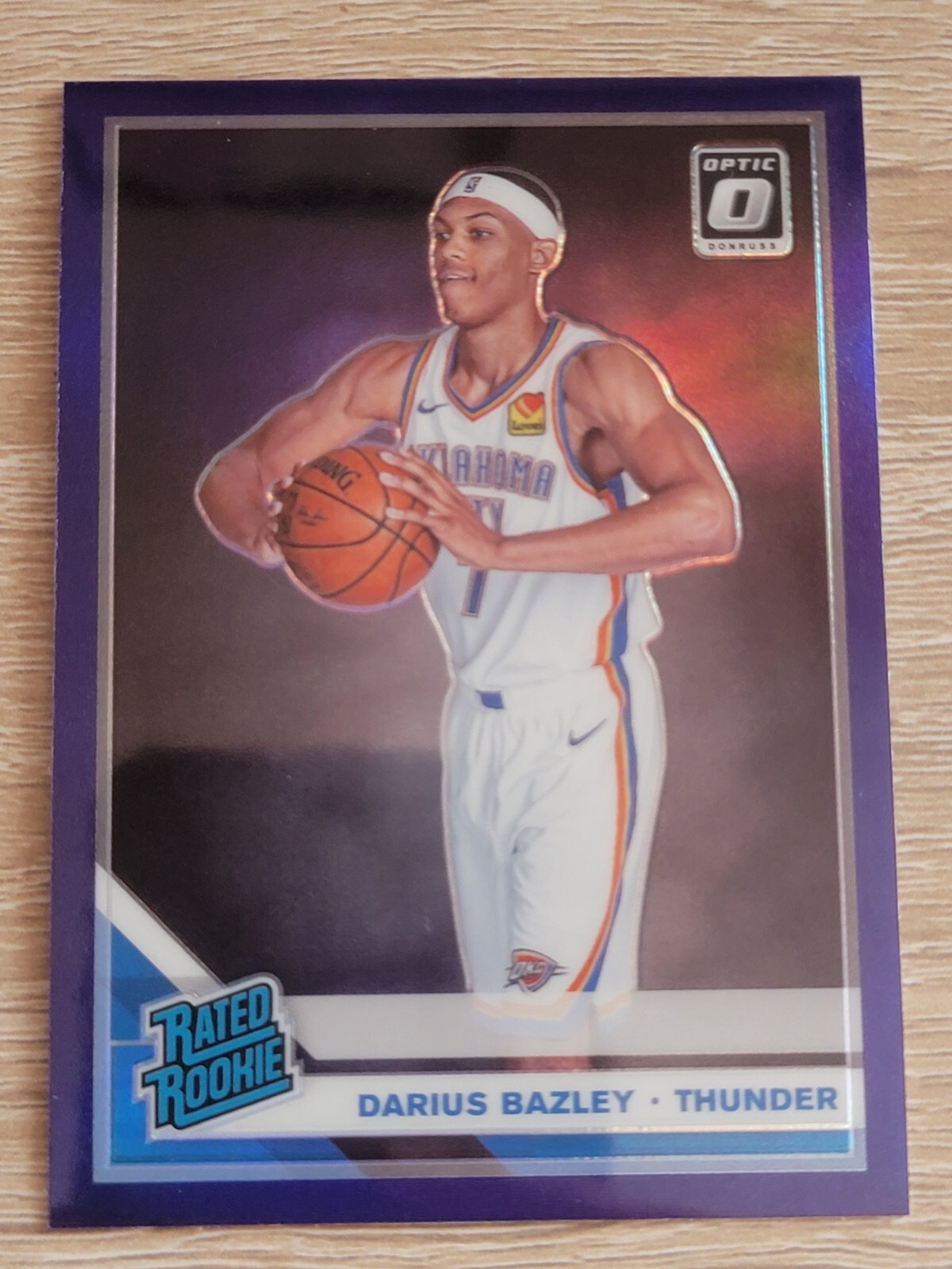2019-20 Donruss Optic Darius Bazley Purple Prizm #156 Rookie
