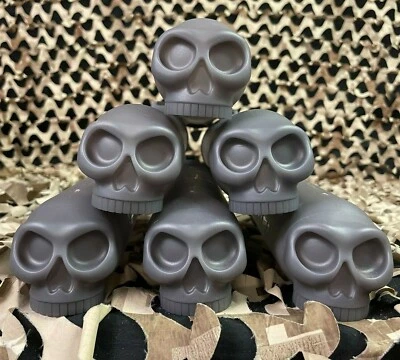 NEW HK Army (6 Pack) 150 Round Skull Paintball Pod - Smoke