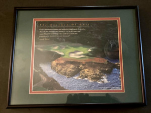 The Essence Of Golf By Arnold Palmer...15th Hole Cypress Point...Photo & Quote