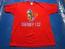Kentucky Derby 122 Shirt Size Large Red Made In USA 1996 VTG 90s JERZEES Tag