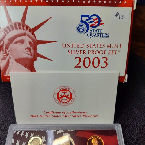 2003 S US Mint Silver Proof Set 10 coins- (w/COA and original mint packaging) - 第 1/6 張圖片