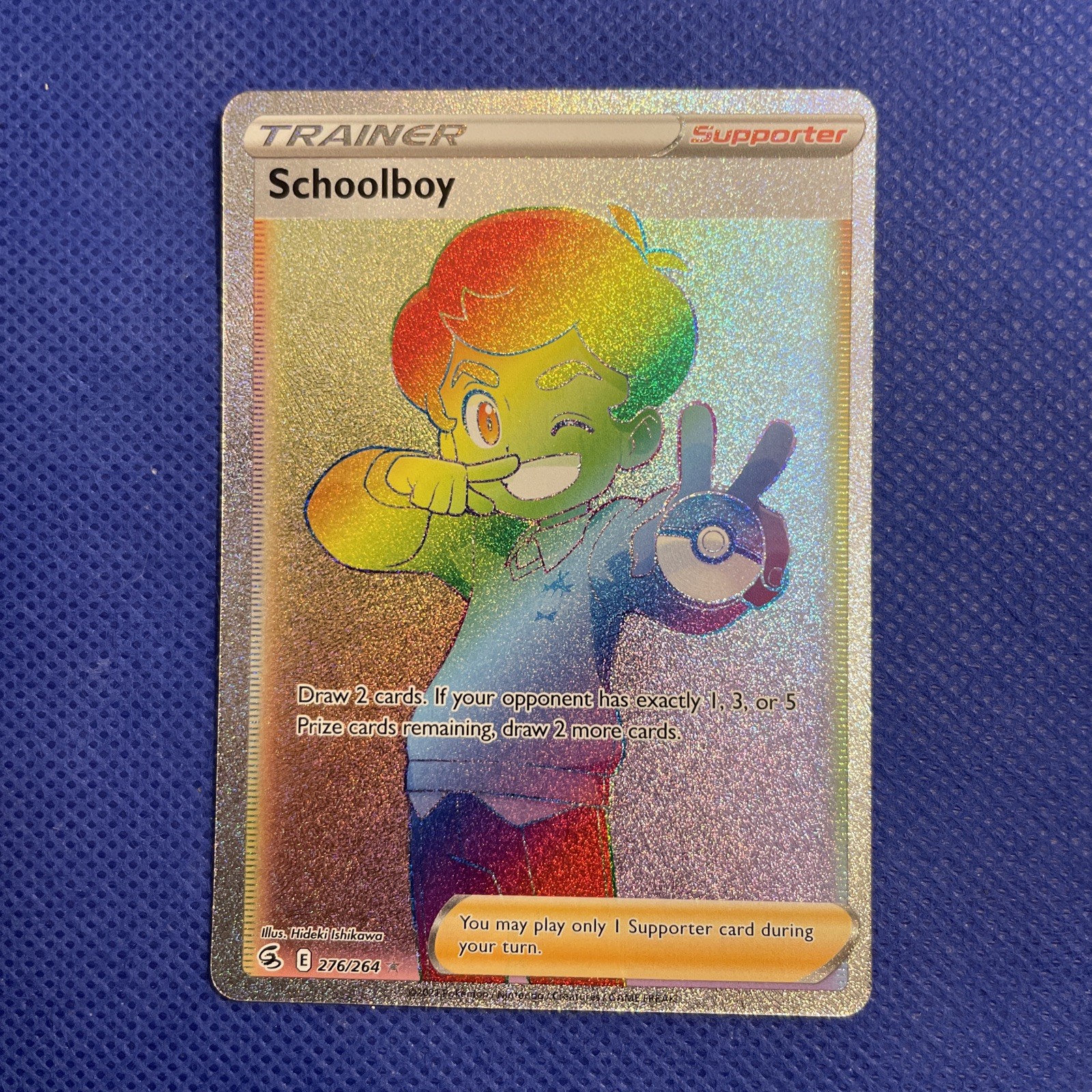 Pokémon Fusion Strike Schoolboy 276/264 Secret Rare Card - NM