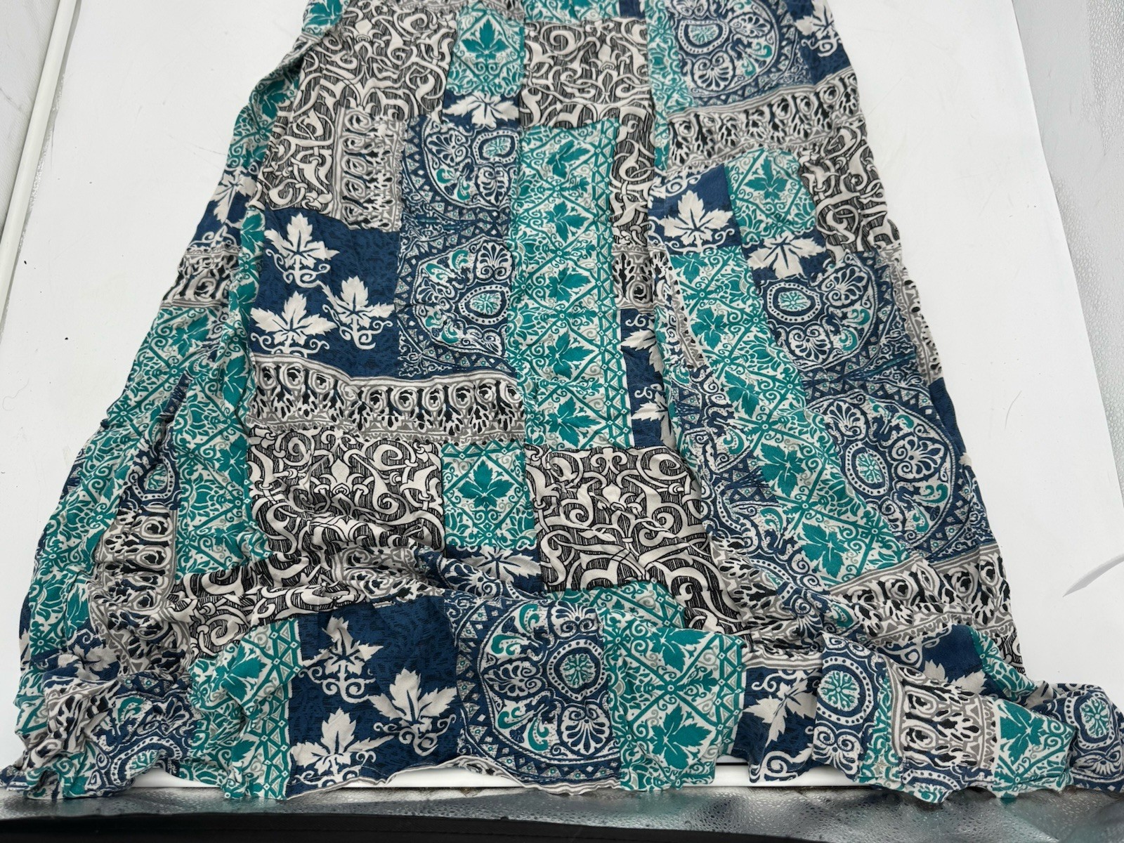 Earthbound Trading Co Patchwork Long Boho Skirt S… - image 4