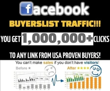 FACEBOOK Website Traffic 1,000,000+ Targeted Webpage Traffic From USA BUYERS!