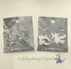 Pokemon Zekrom& Reshiram  Pokemon Center Metal Charm New