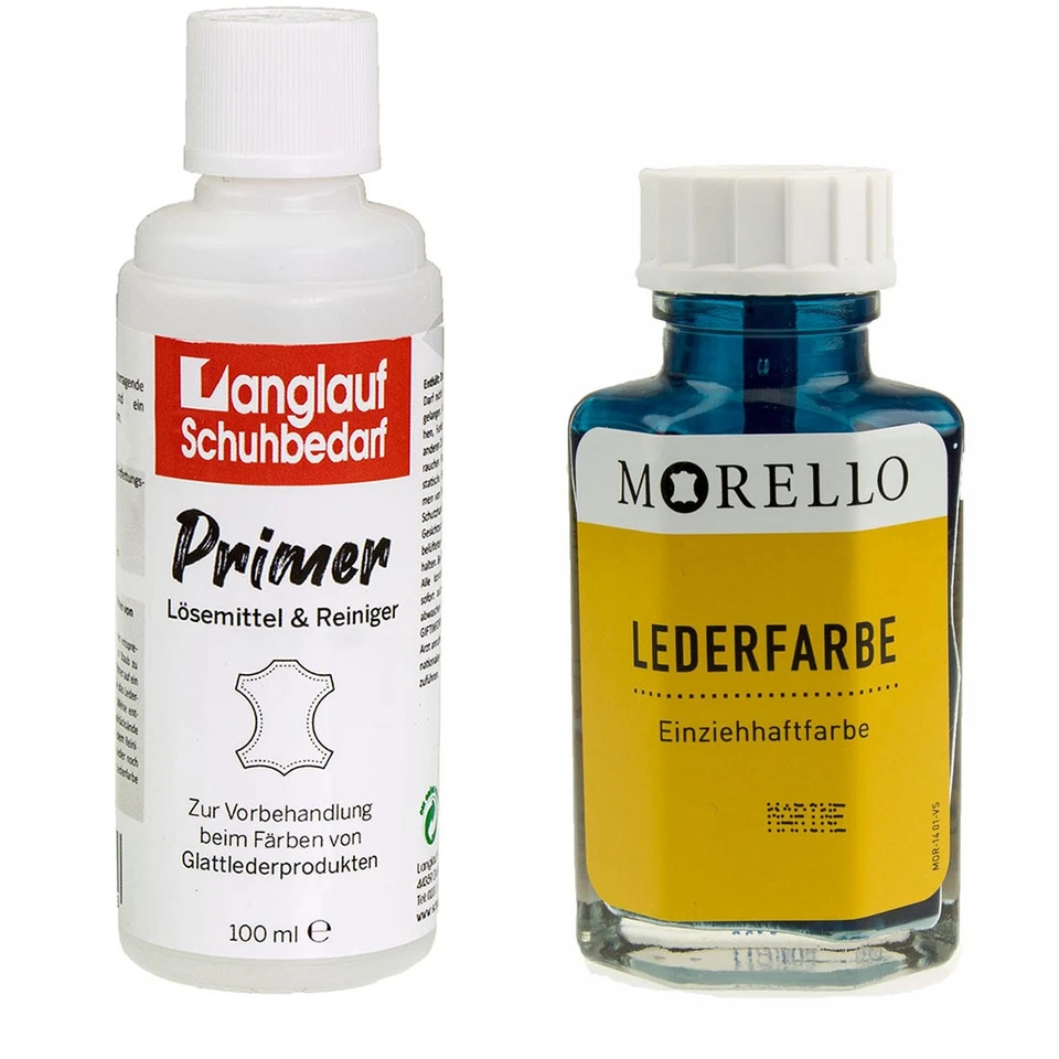 Morello vernice per pelle marina e sci di fondo detergente per pelle 100 ml in set