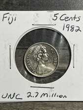 Pièce de 5 centimes Fidji 1982