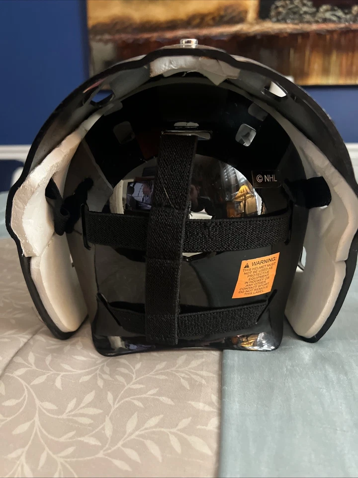 Máscara de portero ATL Thrashers de colección GFM1000 Franklin Sport Street Hockey NHL tamaño completo Foto 3 de 4