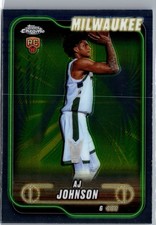 2024-2025 Topps Chrome  Base Rookie Card /  #145 AJ Johnson