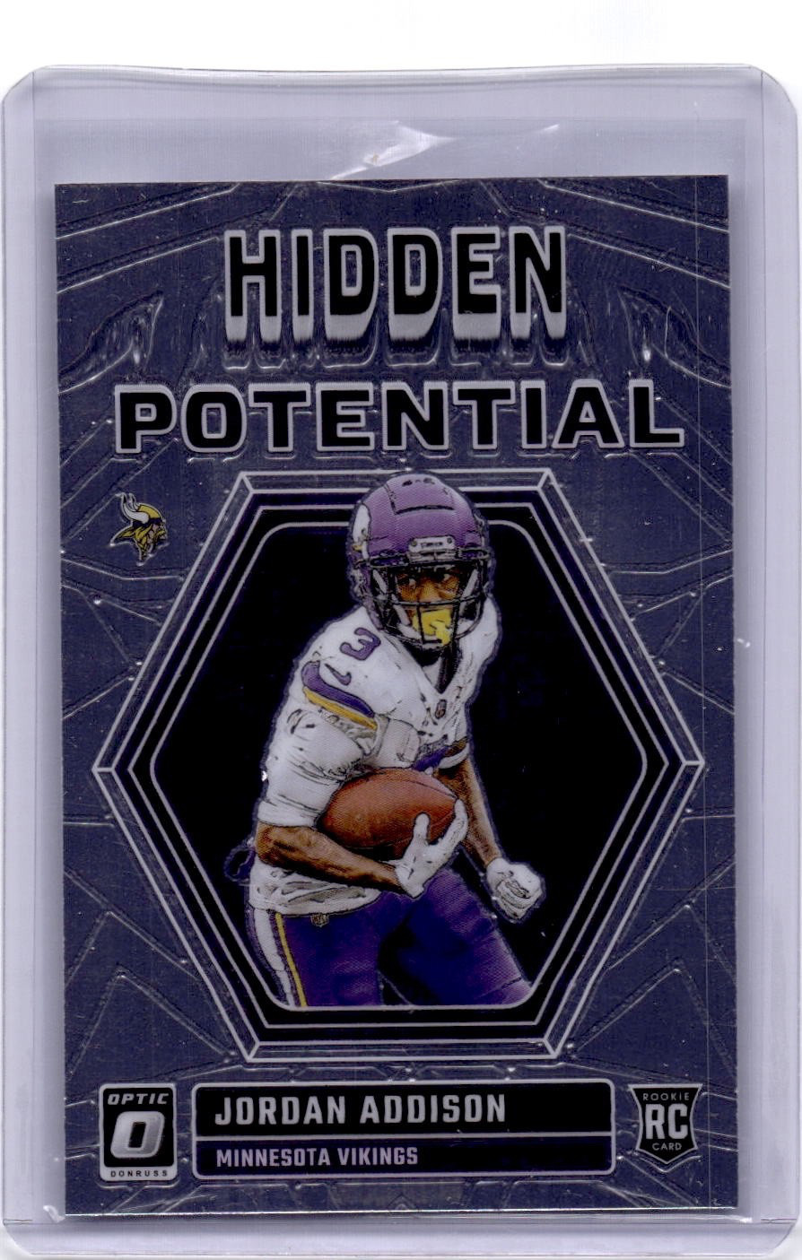 2023 Panini Donruss Optic - Hidden Potential Jordan Addison #HP-JA (RC)