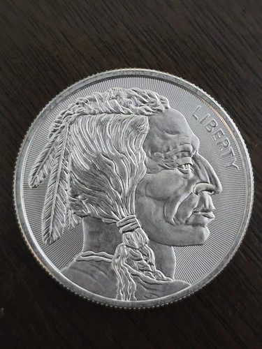 1 oz 999 Silver Round Buffalo Design Elemental Mint Coin