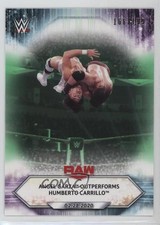 2021 WWE Raw Light Green /199 Angel Garza Outperforms Humberto Carrillo #30 11pj