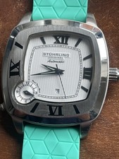 Stuhrling Men’s Dual Time Automatic Watch Nice Quality Roman Numeral Dial