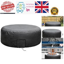 Compact 180cm Outdoor Spa Cover - Insulated & Waterproof with Easy Access Door