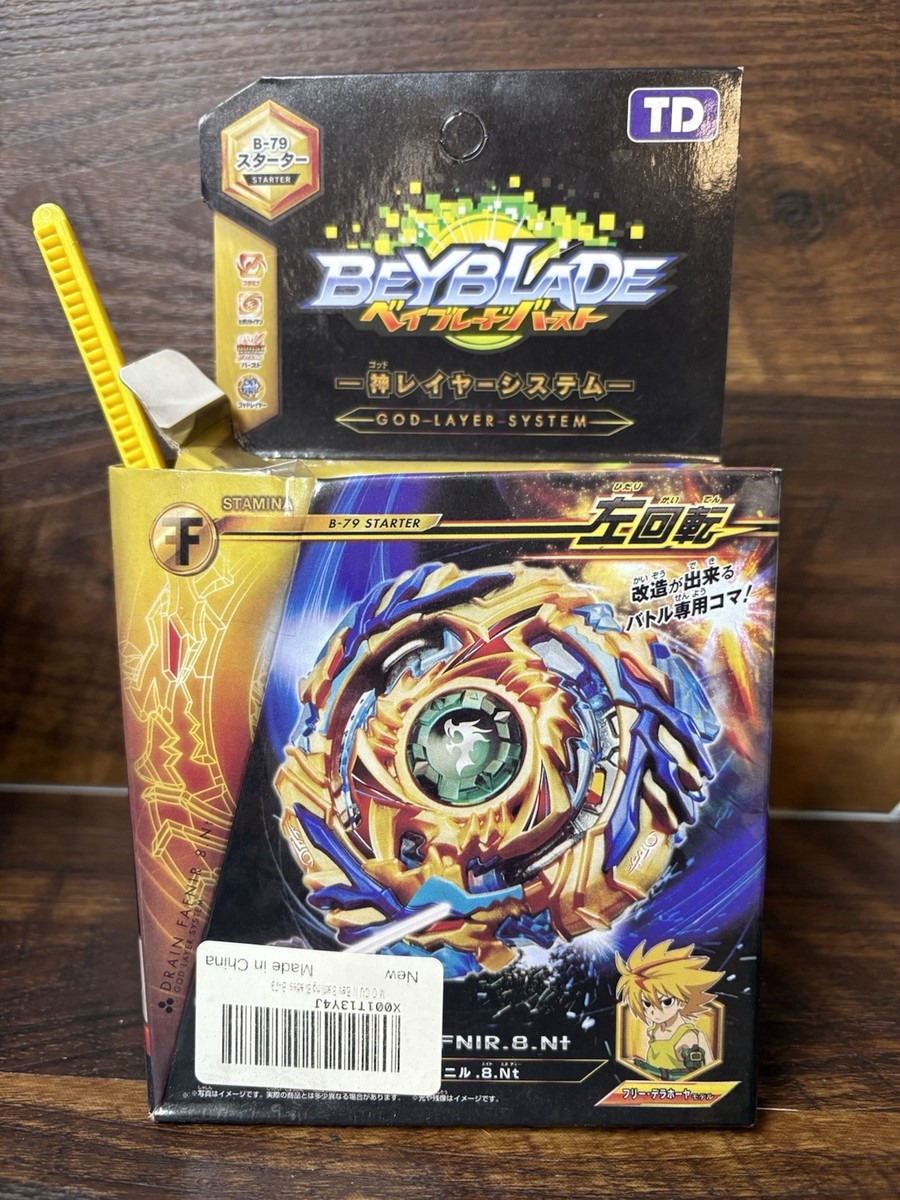 Takara Tomy Beyblade Burst B-79 Starter Drain Fafnir .8.Nt Spin