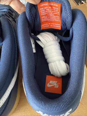 FJ1674-400 Nike SB Dunk Low Pro ISO Orange Label Navy Gum Light