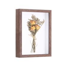 6x4 Inch Shadow Box Display Frame, 3cm Deep Photo Shadow Box, Walnut Color