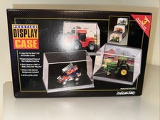 Ertl Prestige 1/64 Scale 3 Acrylic Tractor Display Cases w/Bleacher & Background