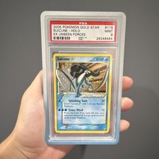 Pokemon TCG Suicune Star Gold Star Holo EX Unseen Forces 115/115 PSA 9 on eBay