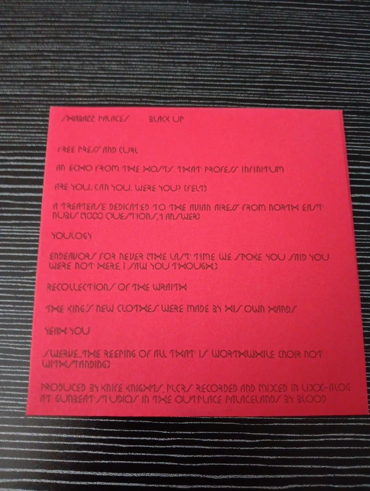 Black Up by Shabazz Palaces (CD, 2011) Fuzzy Cover - Image 4 of 4