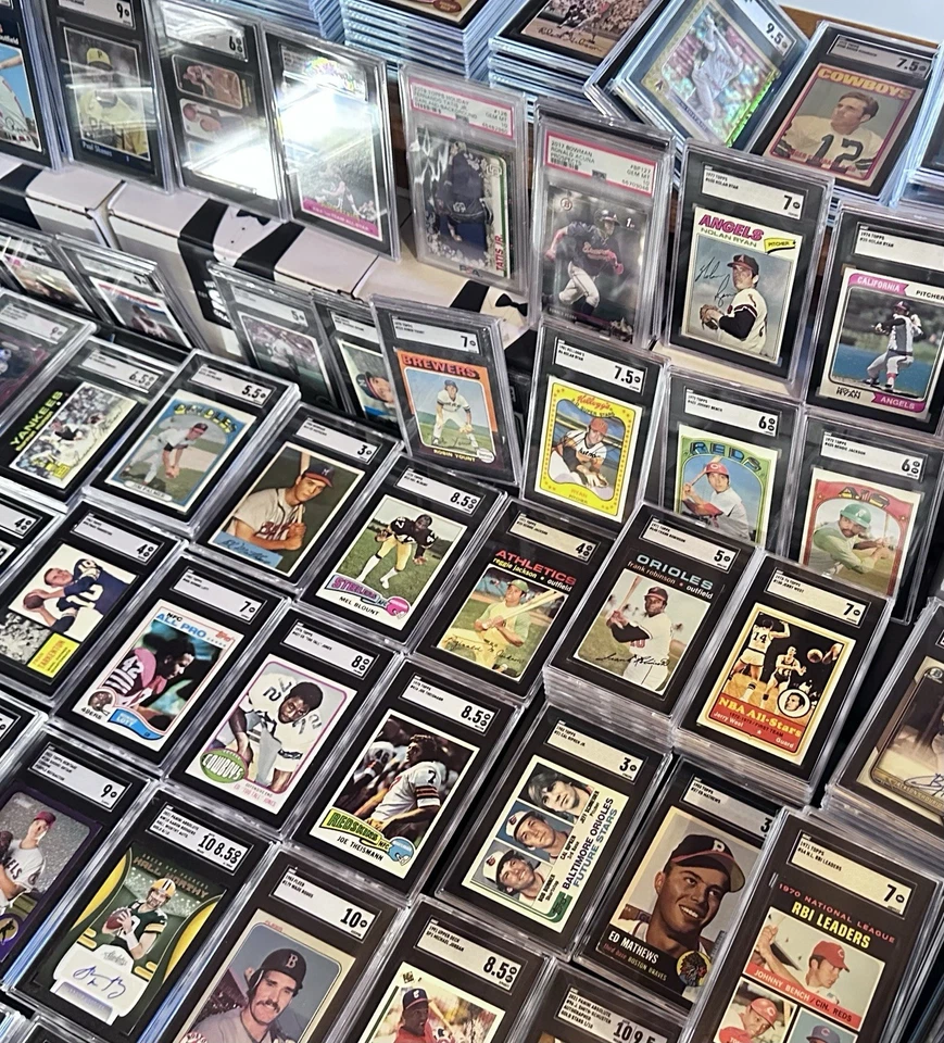 MLB NFL NBA HOT BOX ~ 1 GRADED SLAB 6 AUTOGRAPHS 2 RELIC CARDS 3 HOBBY PKS + LOT - Image 4 of 4