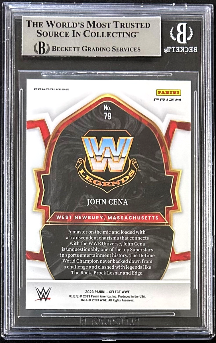 2023 Panini Select WWE - Concourse John Cena #79 Orange Flash