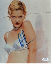Drew Barrymore Signed Autographed 8x10 Photo Hot Sexy ACOA