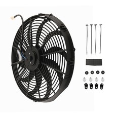 16 Inch Electric Fan Kit For Universal Cooling 3000cfm 120w Push Pull Black 16 Inch Electric Fan Kit For Universal Cooling 3000cfm 120w Push Pull Black