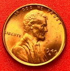 1949-D Lincoln Wheat Cent Penny GEM RED BU From an Original Bank Roll