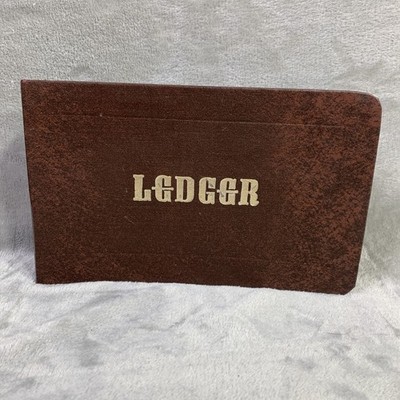 VTG Mead Debit-Credit-Balance Forms Ledger Outfit 26 Dividers A-Z Index Brown