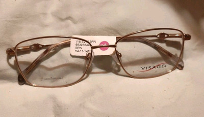 Visage VIS E217 Brown Eyeglasses Frames 54-17-140 NWT $54 MSRP