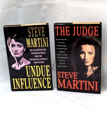 2 Steve Martini Hardcover 1st Edition Book Bundle The Judge Undue Influence