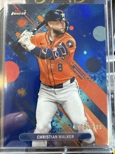 2025 Topps Finest - Common Christian Walker #83 Blue Refractor /200