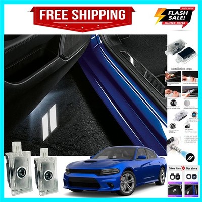 2pcs Never Fade Door Light Led Logo for Dodge Charger Daytona Hellcat All Car...