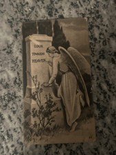 1940 Gothic Funeral Mass Card 2 Sided