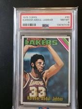 1975 Kareem Abdul Jabbar Topps HOF PSA 8 🔥🔥🔥🔥🔥