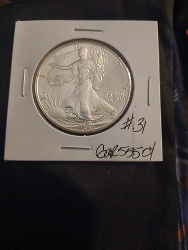 1992 American Silver Eagle Brilliant Uncirculated 0.999 Fine 1 oz