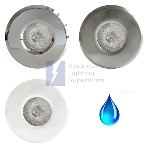 IP65 SOFFIT OUTDOOR LIGHTS / BATHROOM DOWNLIGHT GU10 HALOGEN / LED FREE