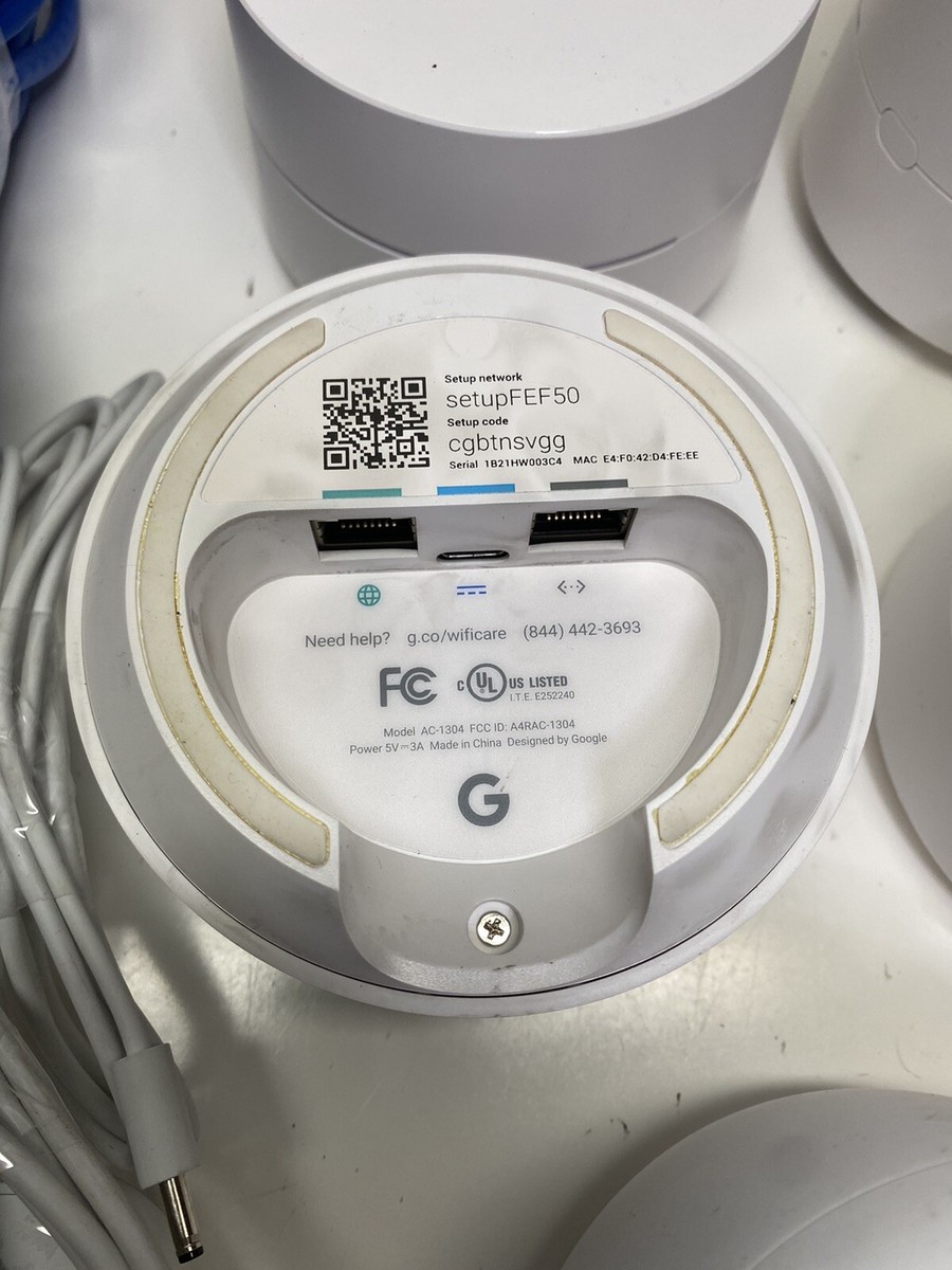 Google Wifi Pack (4) AC-1304 HD2. (1) A4R-H2D | eBay