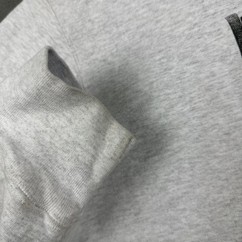 Supreme Tag Felpa con Cappuccio Uomo Grande Grigio Cenere Pullover Coulisse LEGGI - Foto 16 di 19