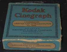 Charles Lindbergh Abroad at Washington 16mm Kodak Cinegraph Film in Box